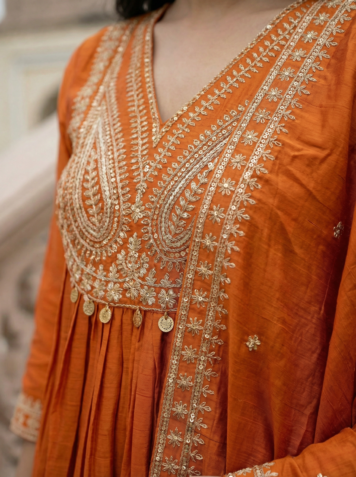CP Vichitra Embroidered Anarkali Set ✨