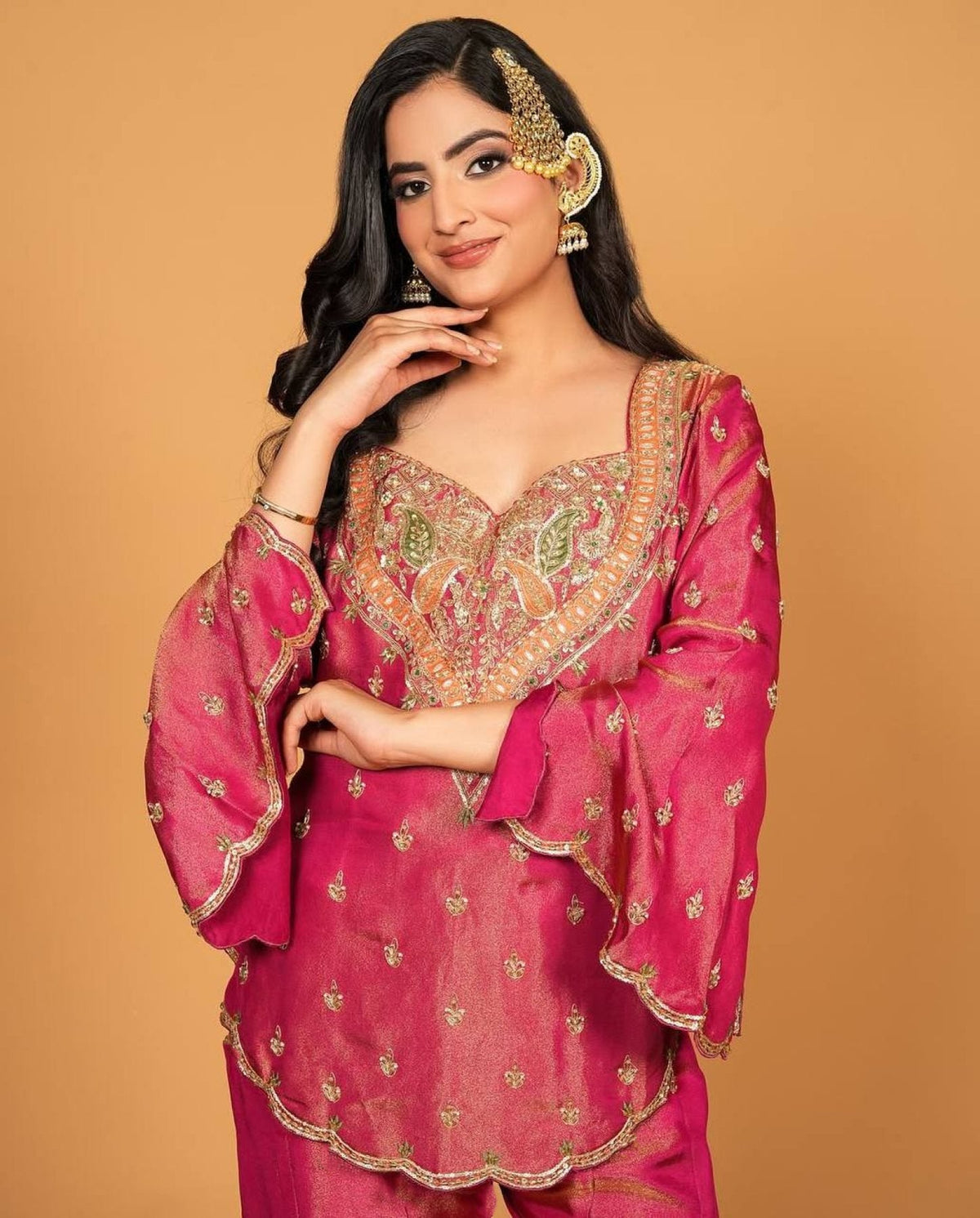 Vichitra Embroidered Sharara Set ✨