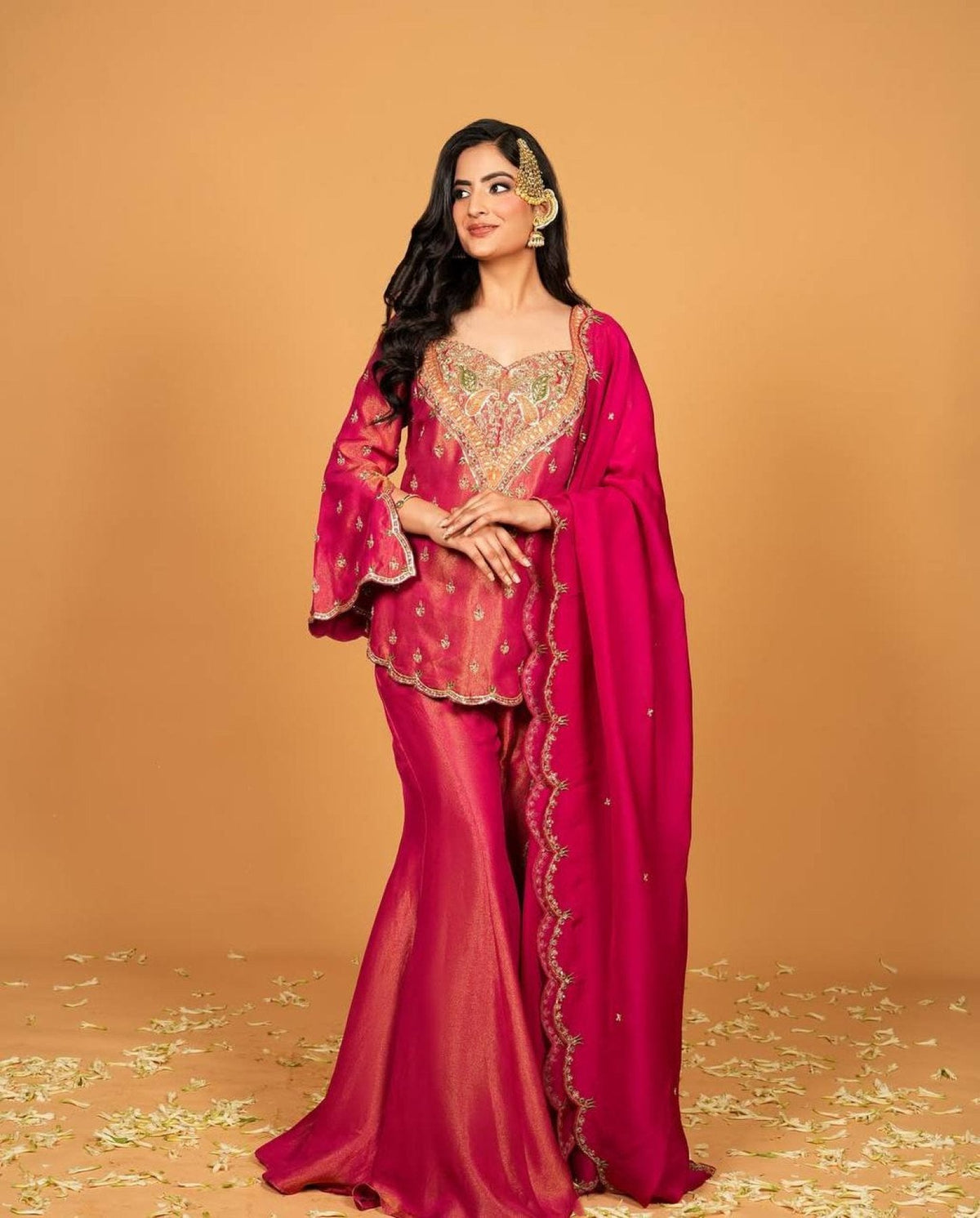 Vichitra Embroidered Sharara Set ✨