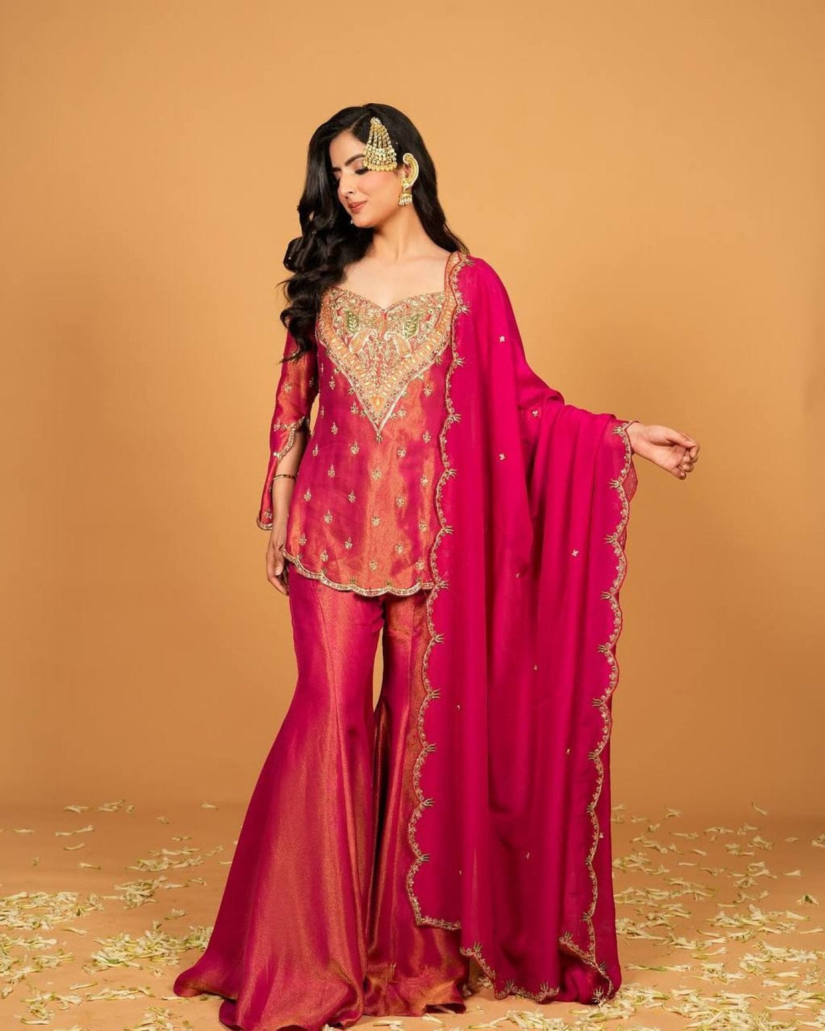 Vichitra Embroidered Sharara Set ✨