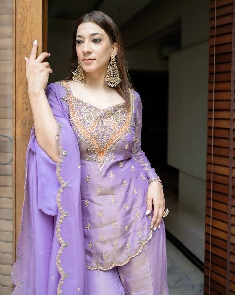 Vichitra Embroidered Sharara Set ✨