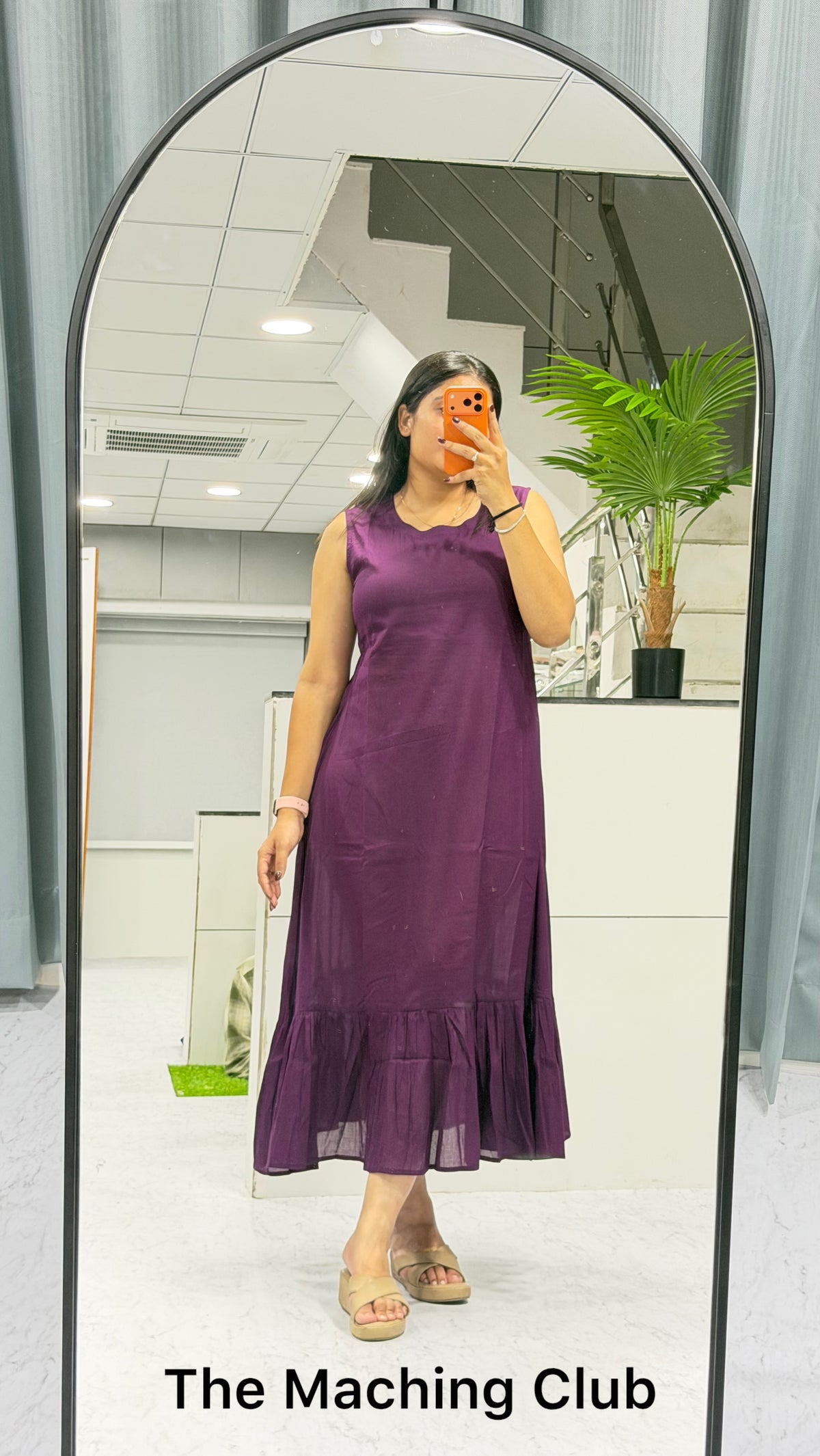 Women’s Ruffle Midi Dress | Casual One Piece By THE MACHING CLUB